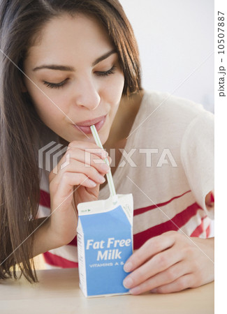 Woman drinking milk Woman drinking milk 10507887
