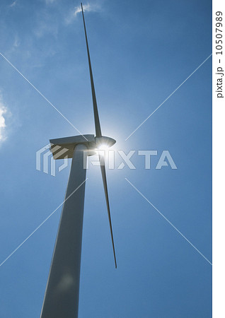 Low angle view of wind turbine 10507989