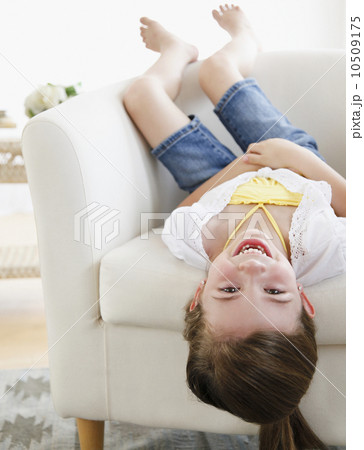 Child playing on sofa Child playing on sofa 10509175