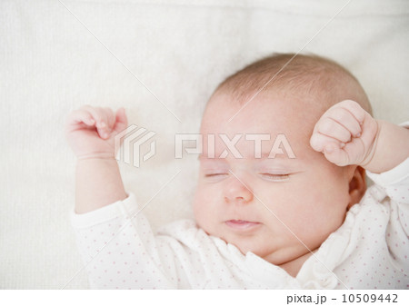 USA, New Jersey, Jersey City, Baby girl (2-5 months) portrait USA, New Jersey, Jersey City, Baby girl (2-5 months) portrait 10509442