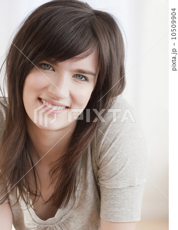 Portrait of happy young woman 10509904