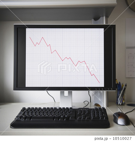 Close up of chart on monitor 10510027
