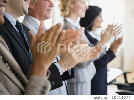 Office workers applauding Office workers applauding 10511077