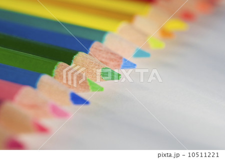 Close up of colored pencil tips 10511221