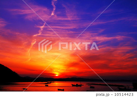 走水海岸の夕暮れ 10514423