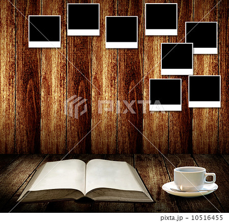 Read book with photo frame decorate background Read book with photo frame decorate background 10516455