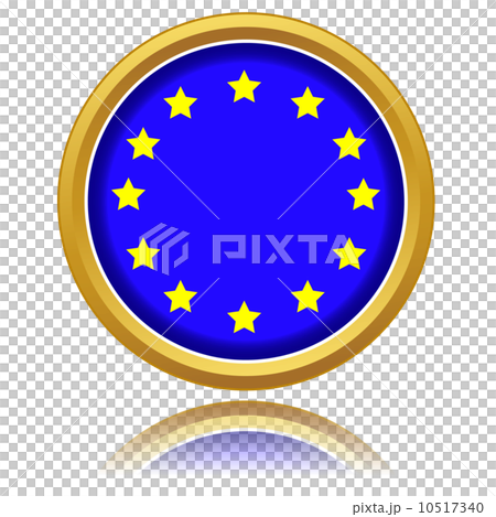 Euro flag button-插圖素材 [10517340] - PIXTA圖庫