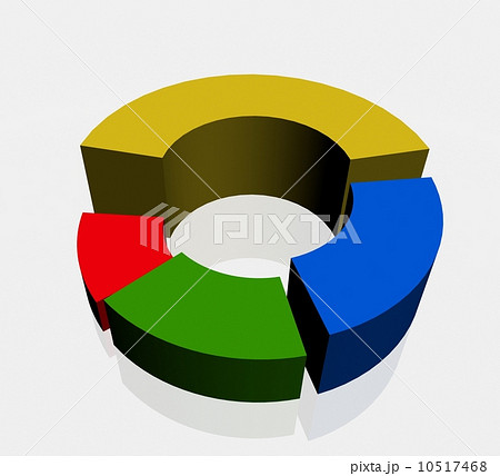 3D circular diagram on white background 10517468