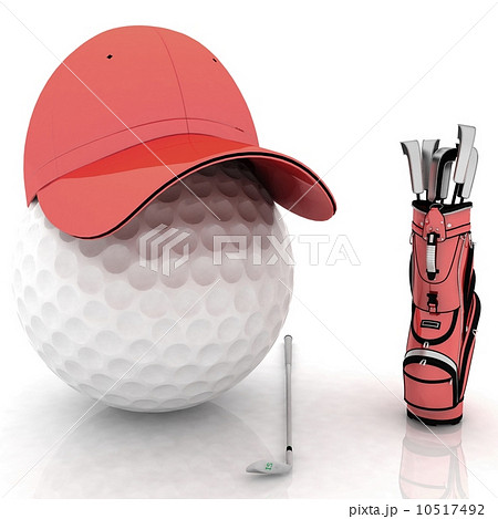 belonging for playing golf on a white background 10517492
