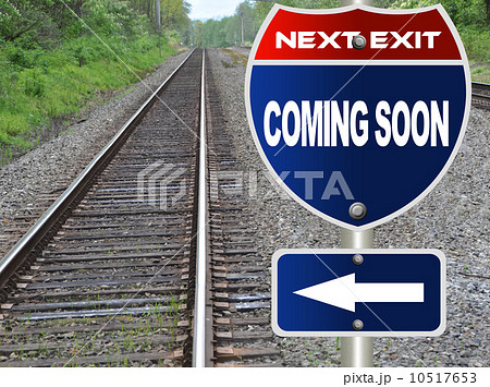 Coming sonn road sign 10517653