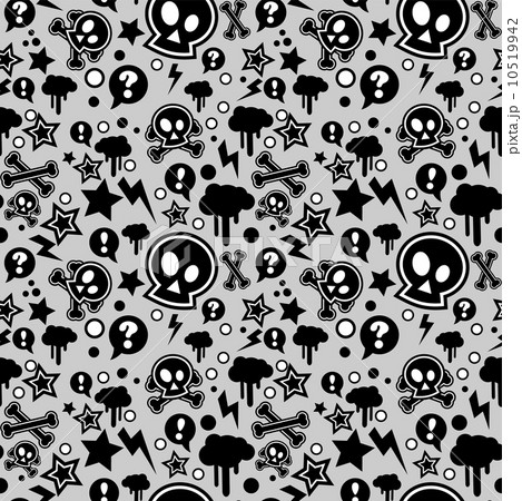 Seamless pattern, urban or punk pop feel 10519942