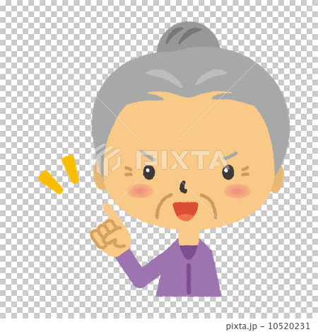 おばあさん　知恵袋　知恵　アドバイス【二頭身・シリーズ】 10520231