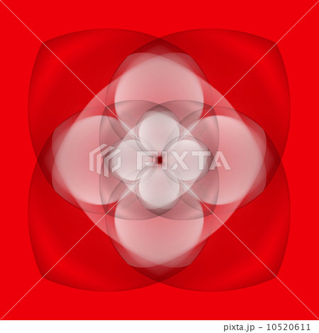 Abstract flower on red background Abstract flower on red background 10520611