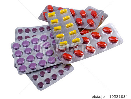 Medicine pills and capsules packed in blisters Medicine pills and capsules packed in blisters 10521884