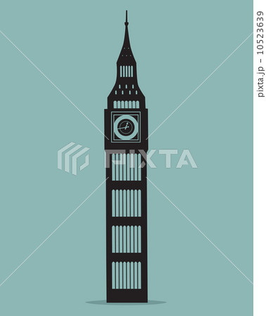 Big Ben london Black Silhouette Vector Illustration Big Ben london Black Silhouette Vector Illustration 10523639