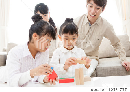 積み木　家族 10524737