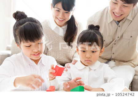 積み木　家族 10524742