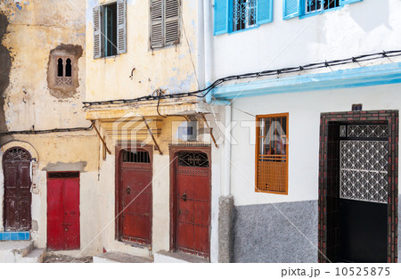 Colorful wall fragment in old Medina, historical part of Tangier Colorful wall fragment in old Medina, historical part of Tangier 10525875