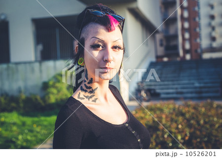 young beautiful punk dark girl 10526201