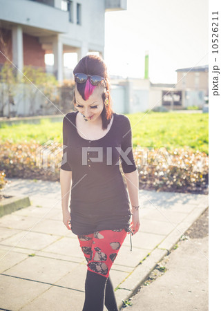 young beautiful punk dark girl 10526211