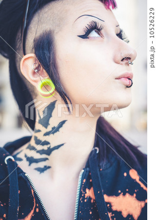young beautiful punk dark girl 10526229