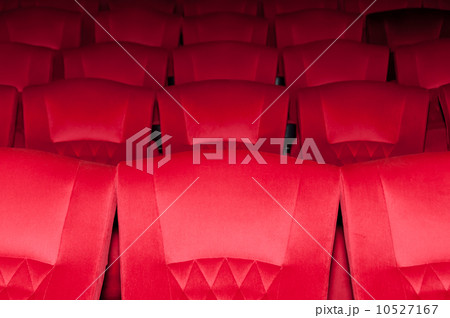 Closeup empty seat on row in thearter Closeup empty seat on row in thearter 10527167