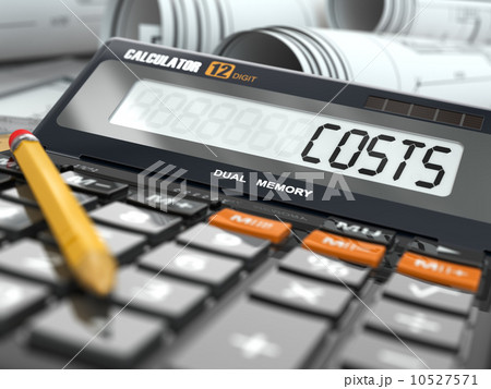 Concept of costs calculation, Calculator. Concept of costs calculation, Calculator. 10527571