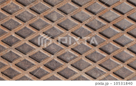 Rusted steel diamond plate background photo texture Rusted steel diamond plate background photo texture 10531840