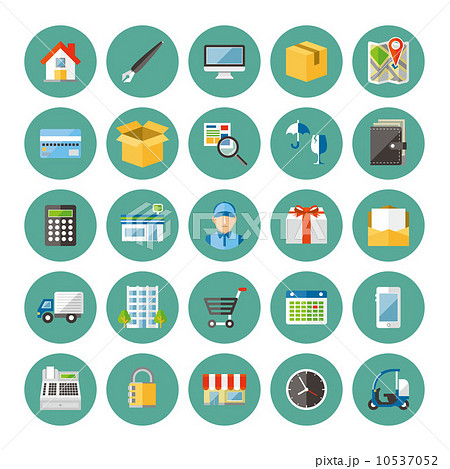 配達員 作業員 配達 アイコンのイラスト素材