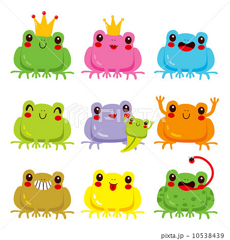 Colorful Frogs Collection 10538439