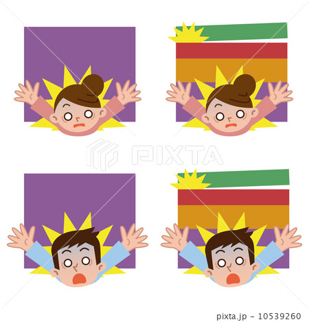 重荷を背負う男女 10539260