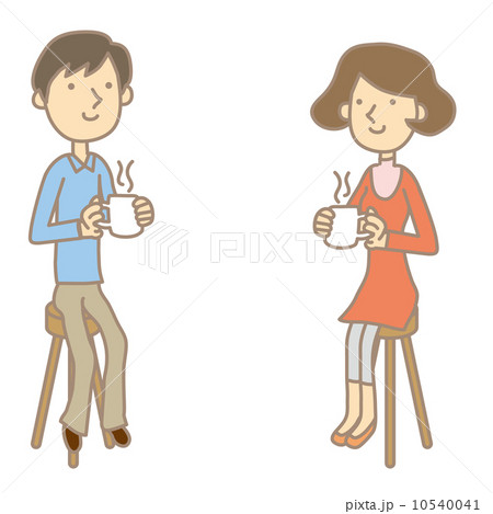 お茶をしているカップル 10540041