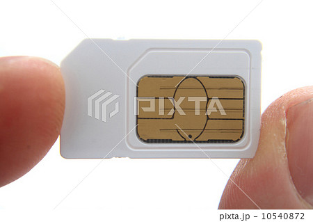 simcard in my fingers 10540872
