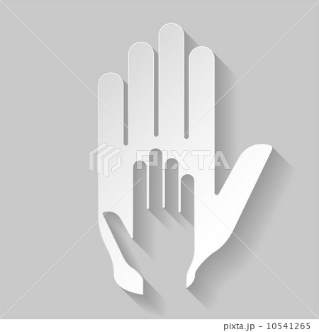 Paper helping hand  10541265