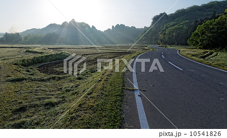 早朝の田染荘 10541826