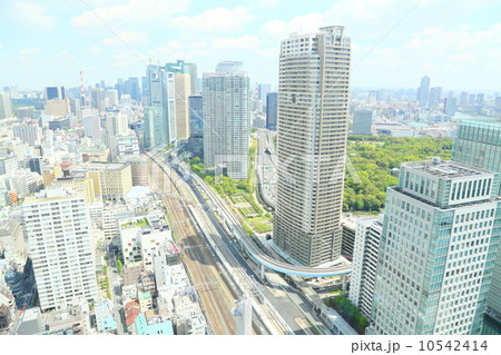 東京 高層ビルからの風景の写真素材