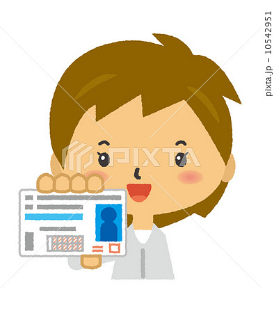 一般運転者 免許書 自動車免許のイラスト素材