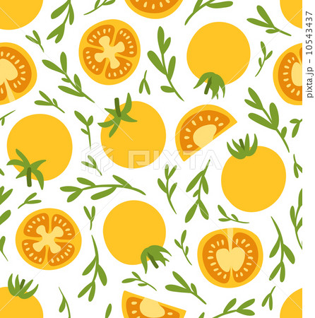 Yellow tomatoes pattern Yellow tomatoes pattern 10543437