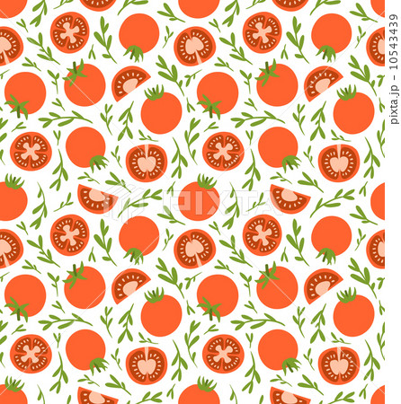 Red tomatoes pattern 10543439