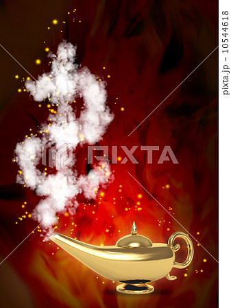 Magic lamp and dollar symbol 10544618