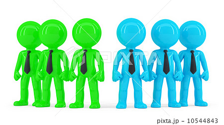 Two different business teams. Business concept Two different business teams. Business concept 10544843