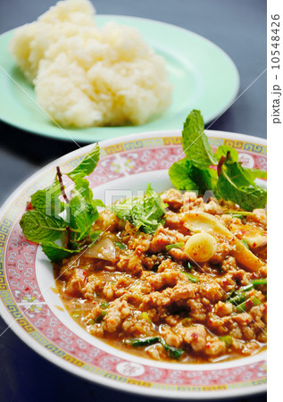 Spicy minced pork in Thai style 10548426