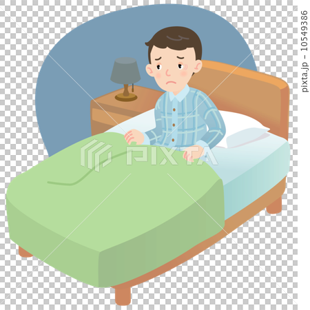 患有不安全感的男性失眠 患有不安全感的男性失眠 10549386