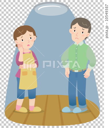 夫妻因停電而煩惱 夫妻因停電而煩惱 10549387