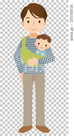 赤ちゃんと父親 10550016