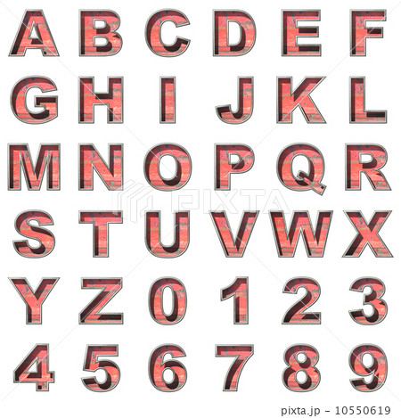 old metal alphabet on white background 10550619
