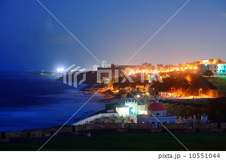 Old San Juan at night 10551044