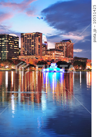 Orlando downtown dusk 10551425