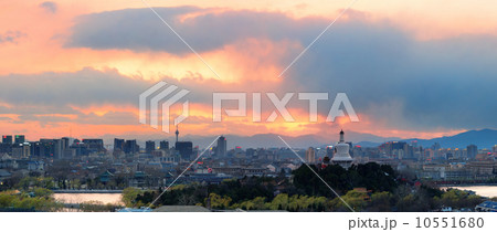 Beijing skyline at sunset Beijing skyline at sunset 10551680