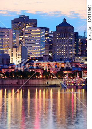 Montreal over river at sunset Montreal over river at sunset 10551964